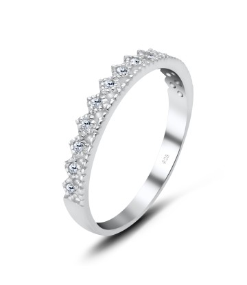 Crown CZ Silver Ring NSR-608